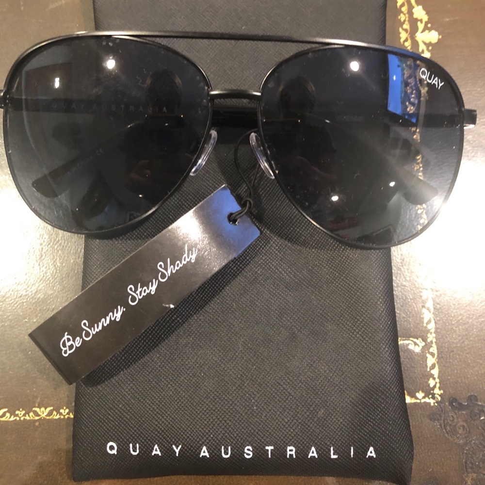 Quay Australia Black Aviators